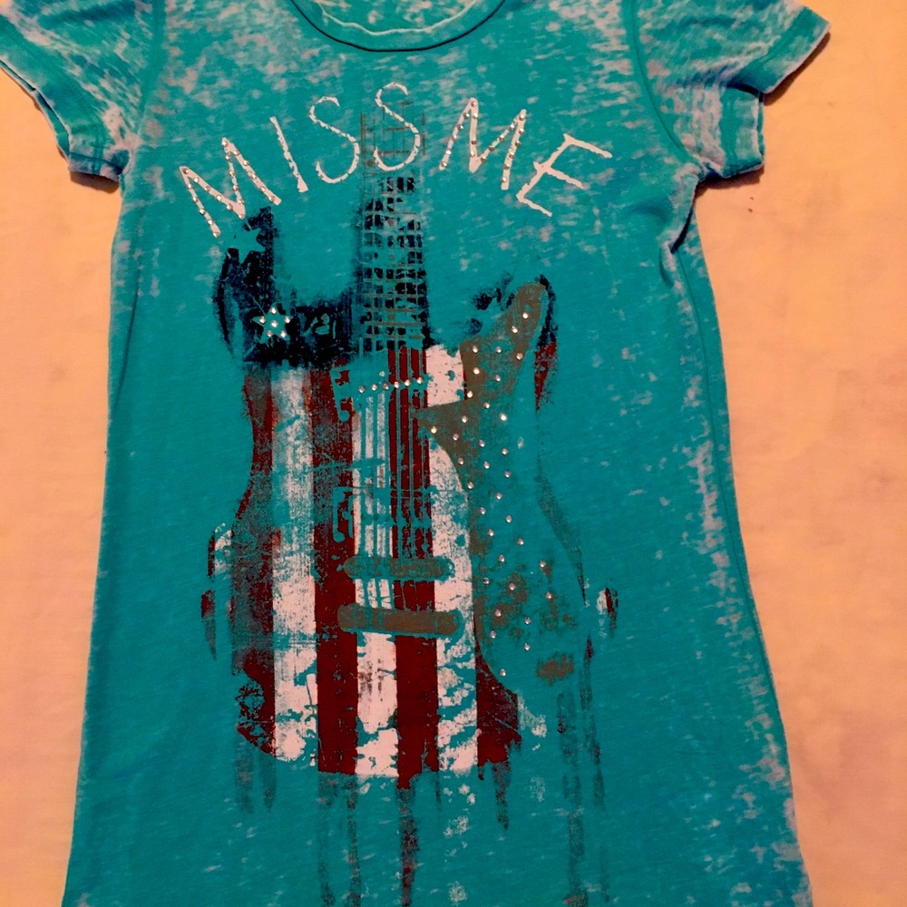 Miss Me Big Girls Large Tee Shirt